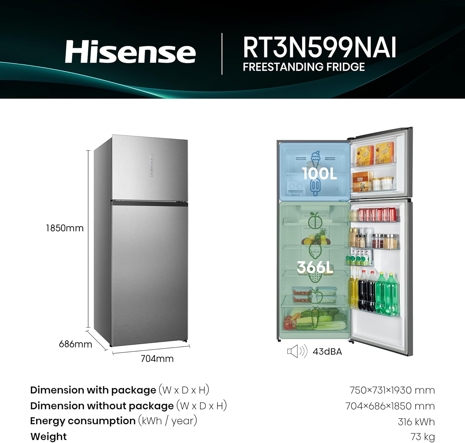 Hisense 599L Refrigerator - Image 11