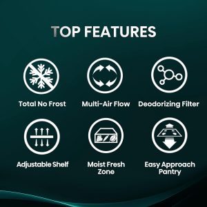 Alternative view of Hisense 599L Refrigerator