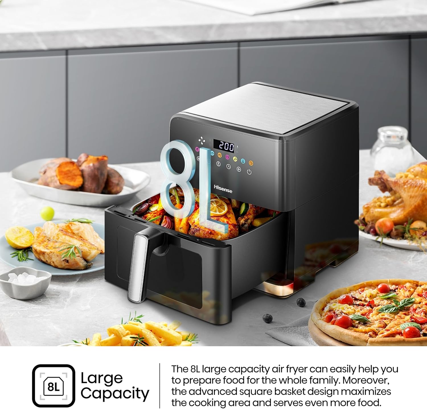 Hisense 8L Air Fryer - Image 8