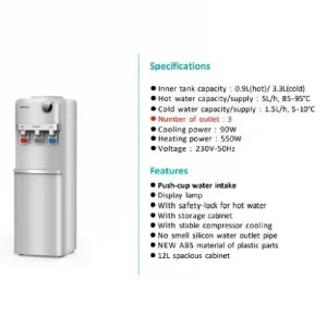 Alternative view of Hisense Water Dispenser Grey