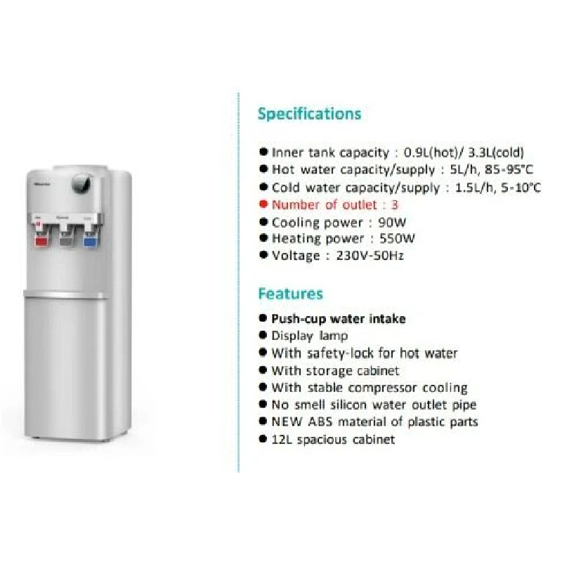Hisense Water Dispenser Grey - Image 2