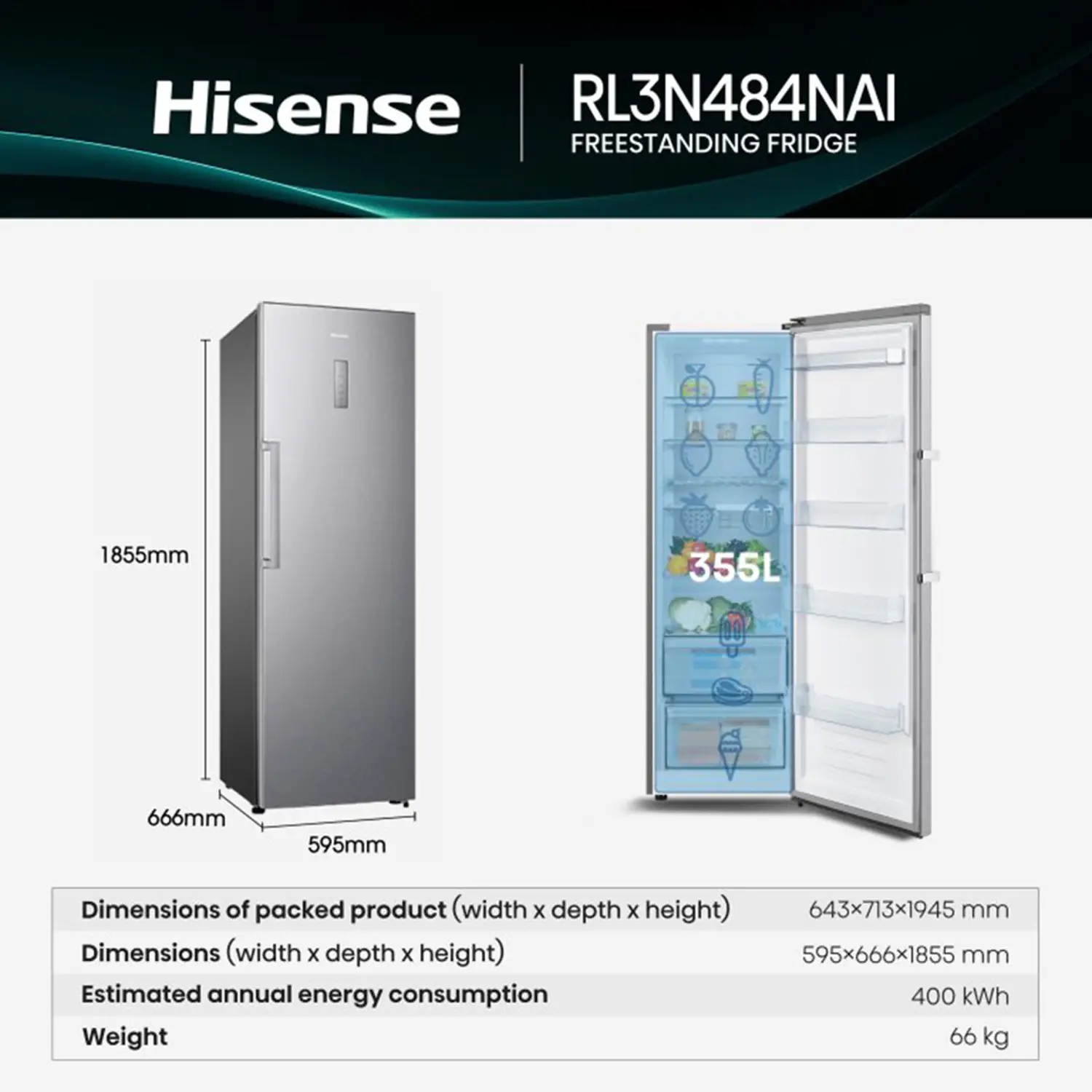 Hisense 484L Refrigerator - Image 12