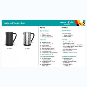 Alternative view of Hisense 1.7L Kettle